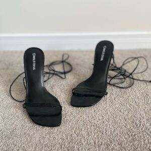 Black Strappy Sandals